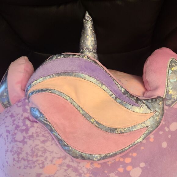 Member's Mark Unicorn Stuffie Pocketed Giant Pillow 30" - Picture 4 of 12